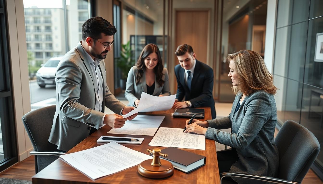 Real estate ownership transfer documents and closing confirmation